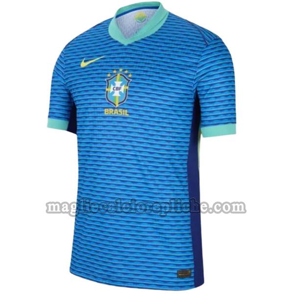 seconda maglie calcio brasile 2024 thailandia blu