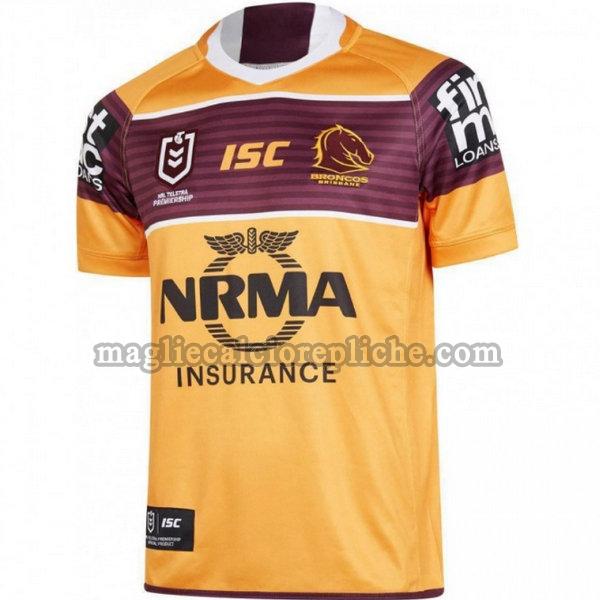 seconda maglie calcio brisbane broncos 2019 giallo