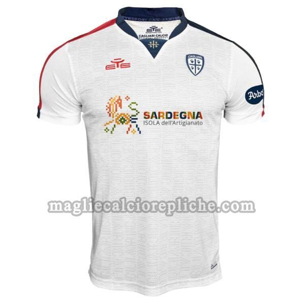 Seconda maglie calcio uomo cagliari 2022 2023 thailandia bianco