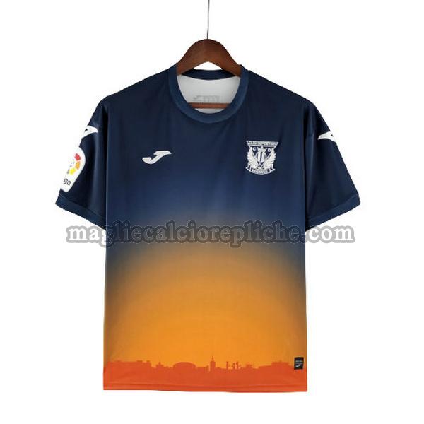 seconda maglie calcio cd leganés 2022 2023 thailandia blu arancione