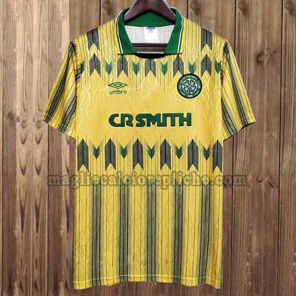 seconda maglie calcio celtic 1989-1991 giallo