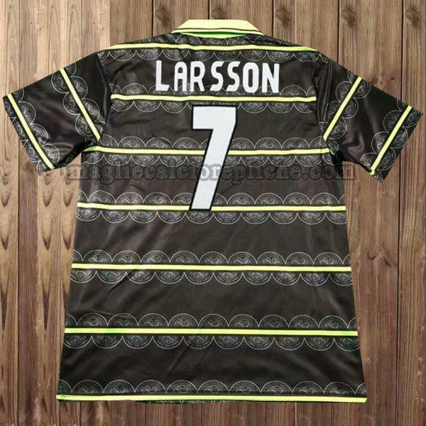 seconda maglie calcio celtic 1998-1999 larsson 7 nero