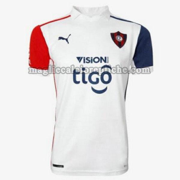 seconda maglie calcio cerro porteño 2021 thailandia bianco