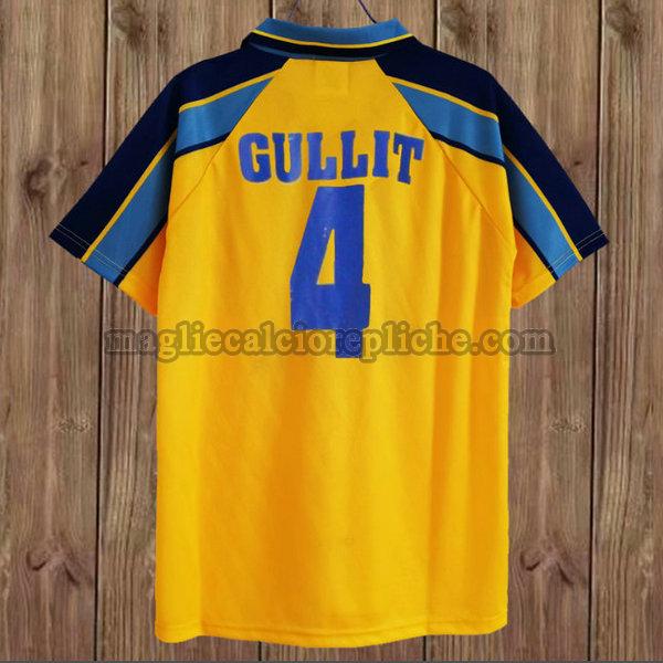 seconda maglie calcio chelsea 1996-1997 gullit 4 giallo