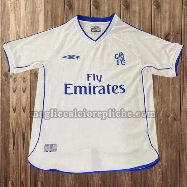 seconda maglie calcio chelsea 2001-2003 bianco