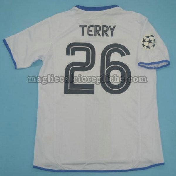 seconda maglie calcio chelsea 2003-2005 terry 26 bianco