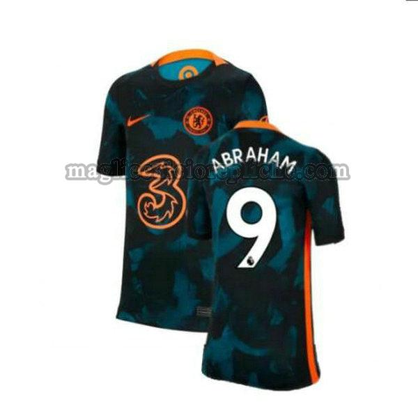 seconda maglie calcio chelsea 2021 2022 abraham 9 verde