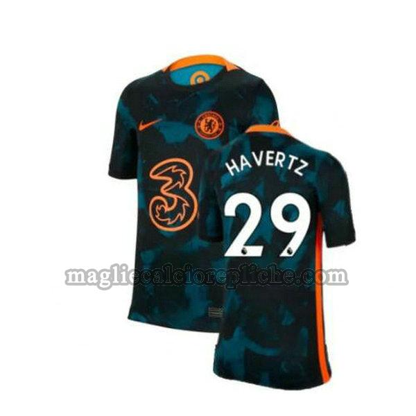 seconda maglie calcio chelsea 2021 2022 havertz 29 verde