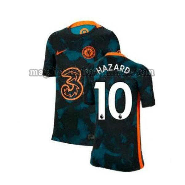 seconda maglie calcio chelsea 2021 2022 hazard 10 verde