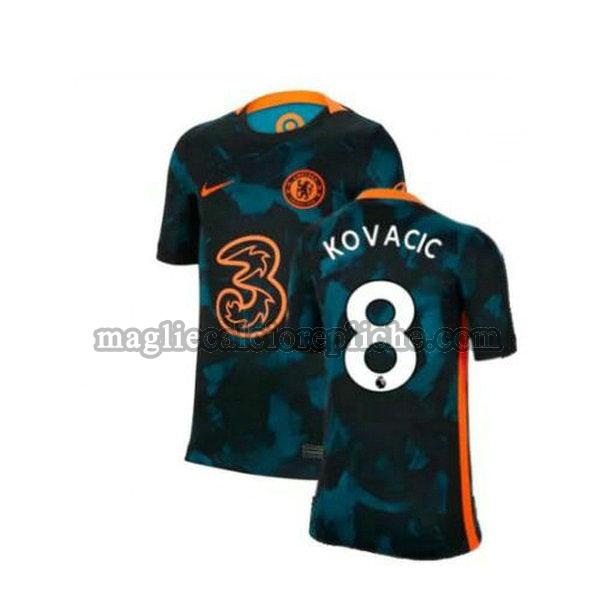 seconda maglie calcio chelsea 2021 2022 kovacic 8 verde