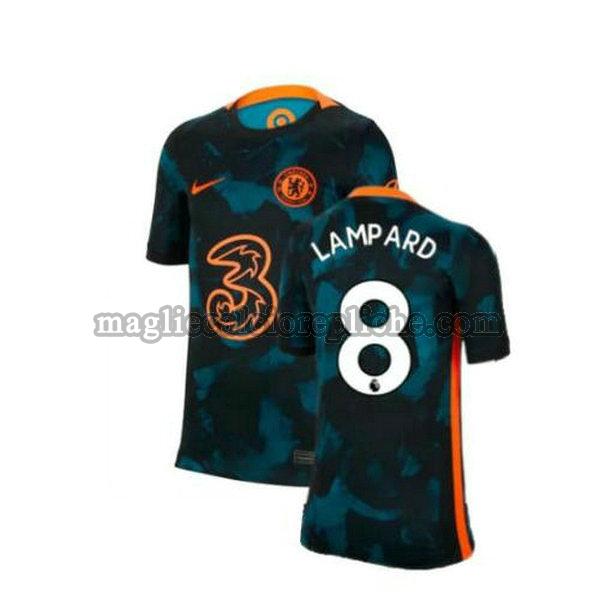 seconda maglie calcio chelsea 2021 2022 lampard 8 verde