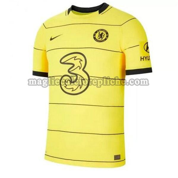 seconda maglie calcio chelsea 2021 2022 thailandia giallo