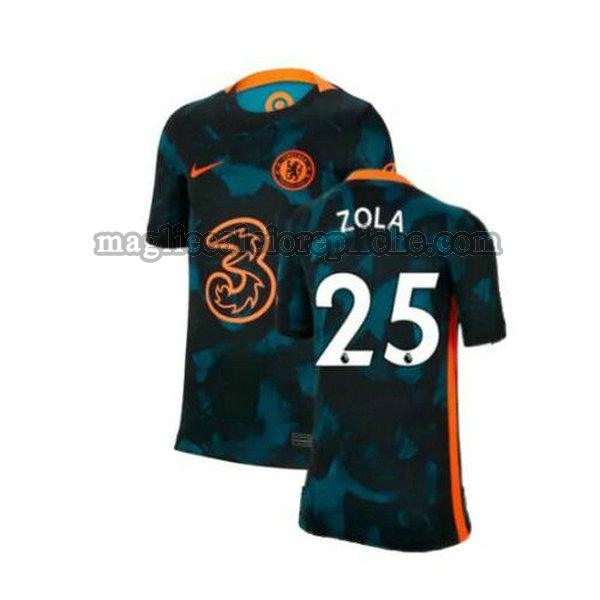 seconda maglie calcio chelsea 2021 2022 zola 25 verde