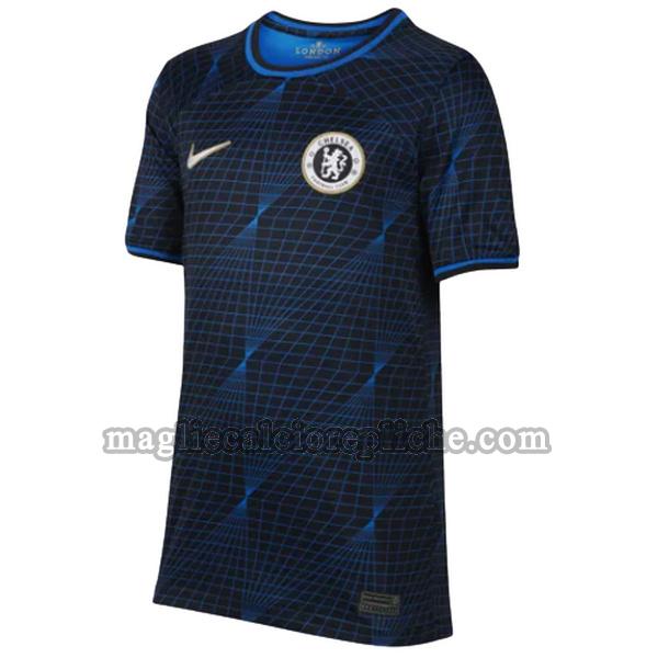 seconda maglie calcio chelsea 2023 2024 thailandia blu