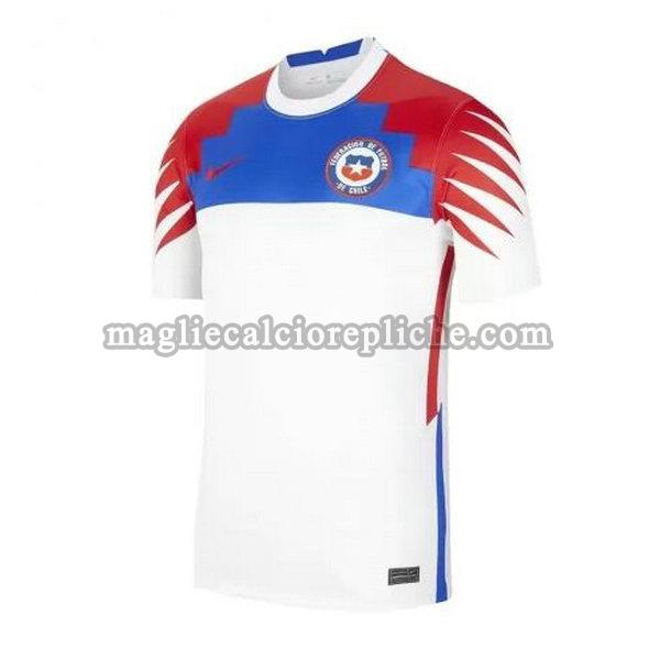 seconda maglie calcio cile 2020-2021 thailandia bianco