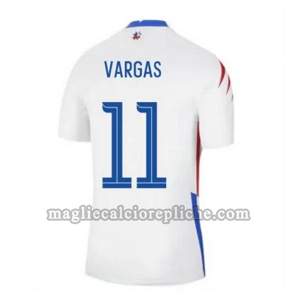 seconda maglie calcio cile 2020-2021 vargas 11 bianco