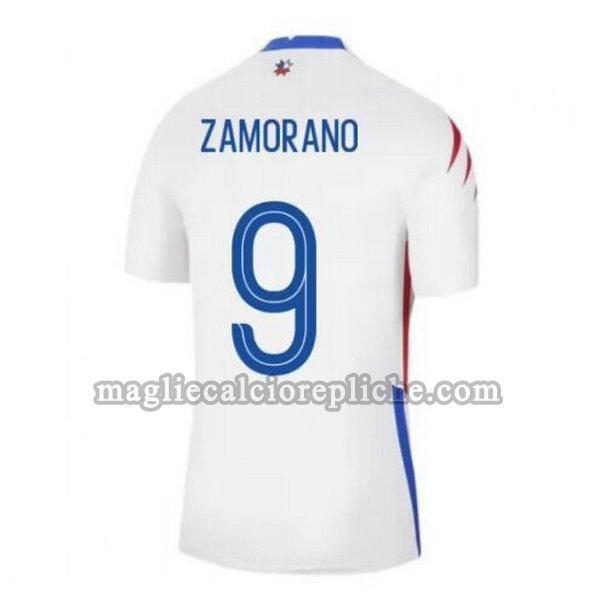 seconda maglie calcio cile 2020-2021 zamorano 9 bianco