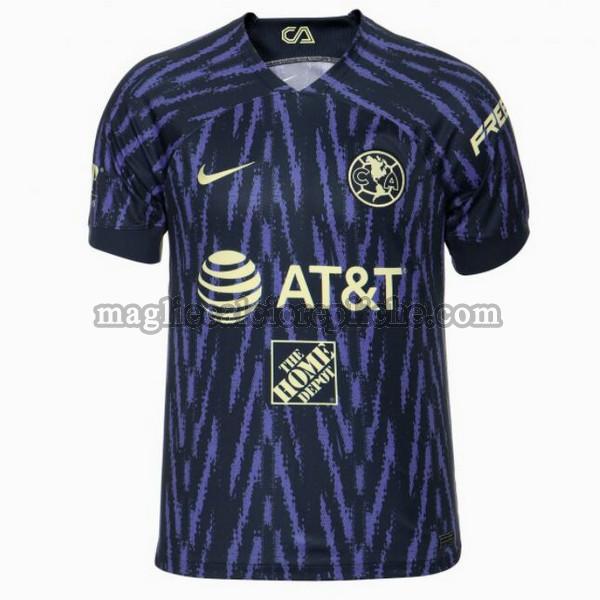 seconda maglie calcio club américa 2022 2023 thailandia blu nero