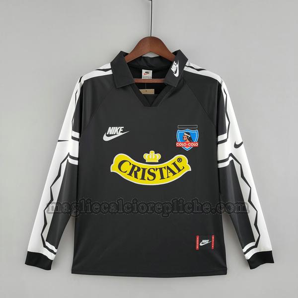 seconda maglie calcio colo-colo 1995 manica lunga nero