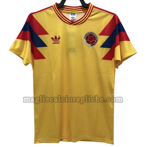 seconda maglie calcio colombia 1990 giallo