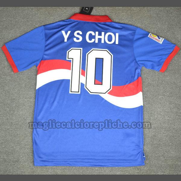 seconda maglie calcio corea 1996 y s choi 10 blu