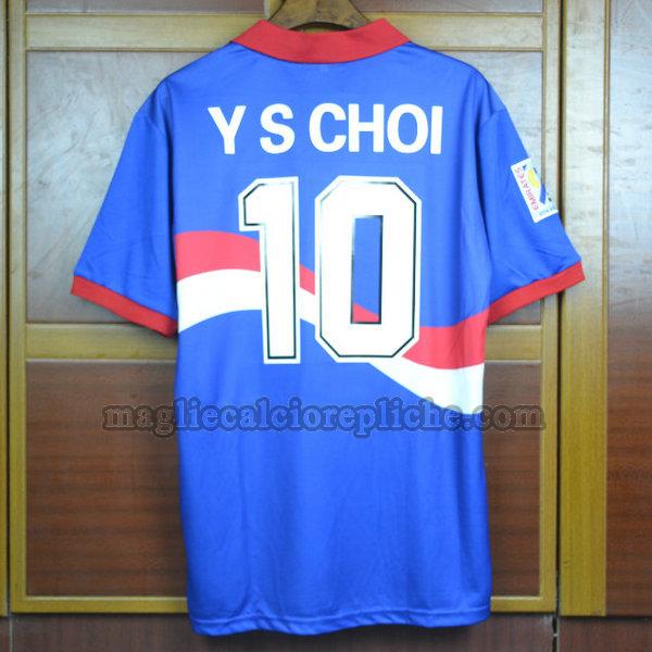 seconda maglie calcio corea 1996 y s choi 10 blu