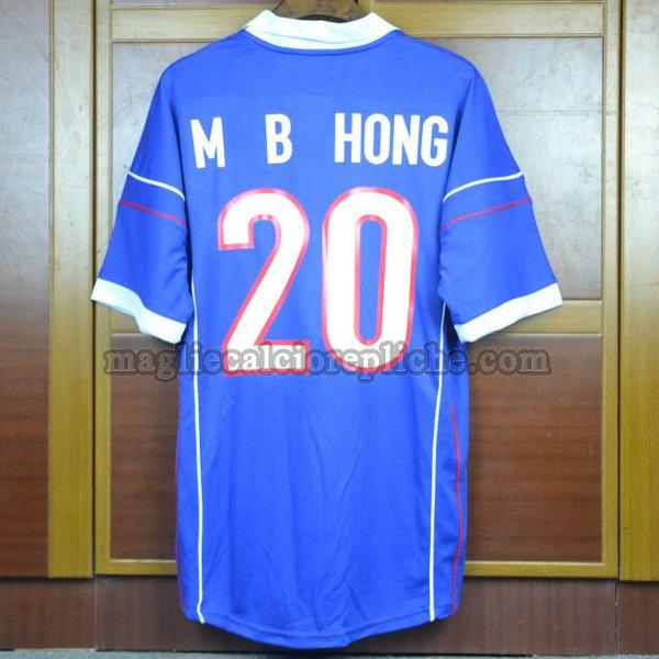 seconda maglie calcio corea 1998 m b hong 20 blu