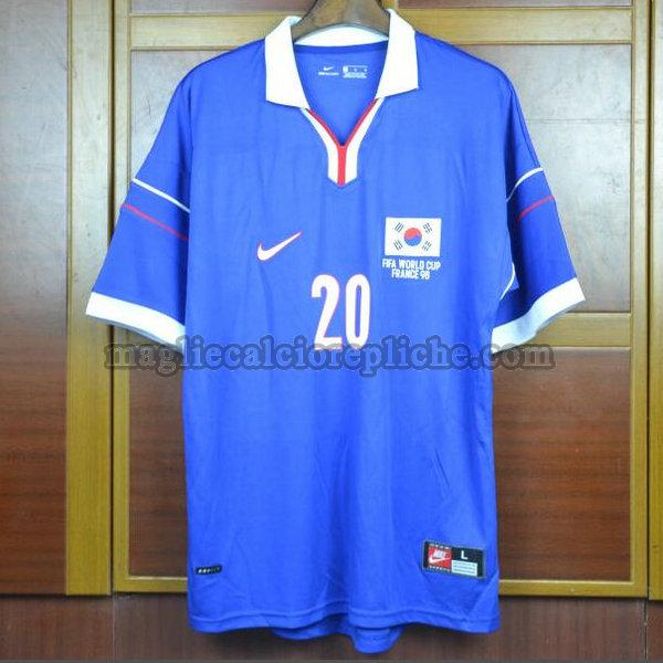 seconda maglie calcio corea 1998 m b hong 20 blu