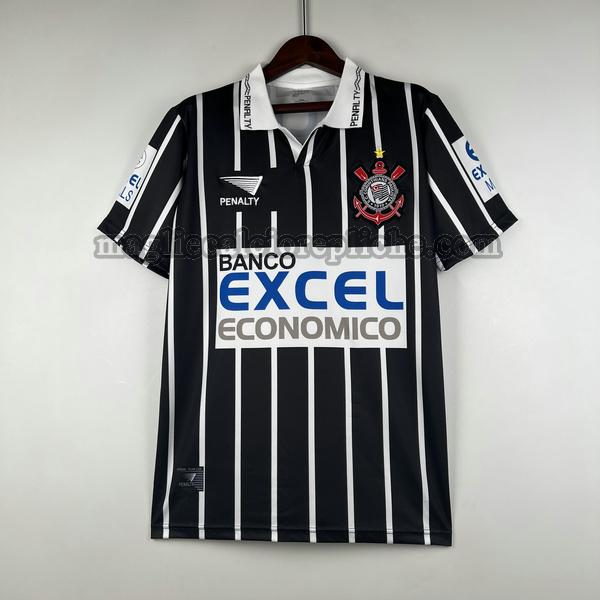 seconda maglie calcio corinthians paulista 1997 nero bianco