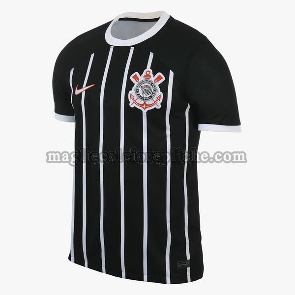 seconda maglie calcio corinthians paulista 2023 2024 thailandia nero