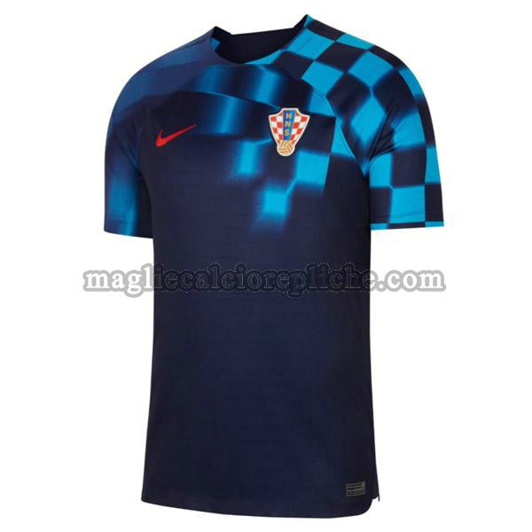 seconda maglie calcio croazia 2022 thailandia nero