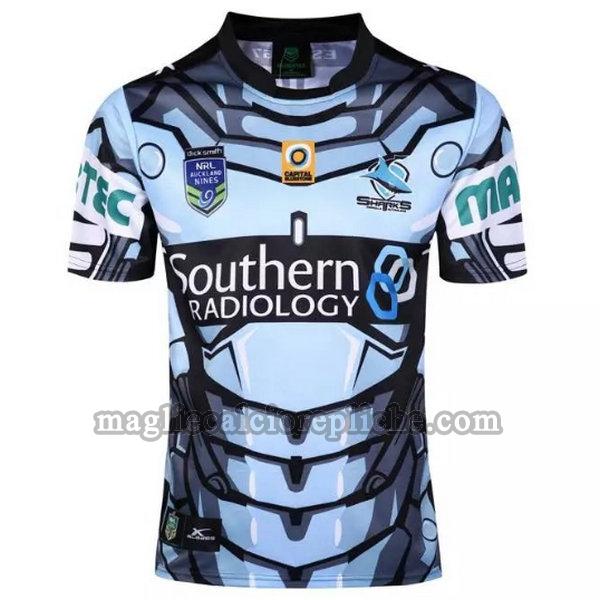 seconda maglie calcio cronulla sutherland sharks 2016 blu