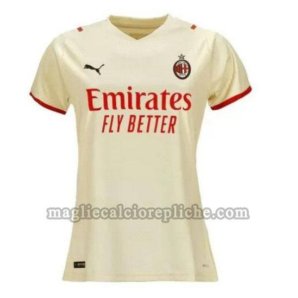 seconda maglie calcio donna ac milan 2021 2022 bianco