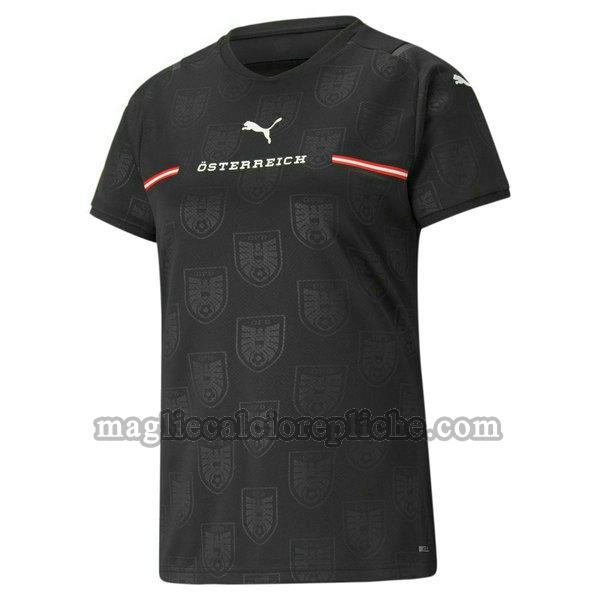 seconda maglie calcio donna austria 2021 2022 nero