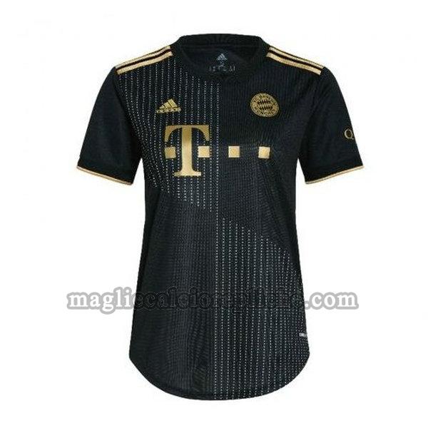 seconda maglie calcio donna bayern münchen 2021 2022 nero