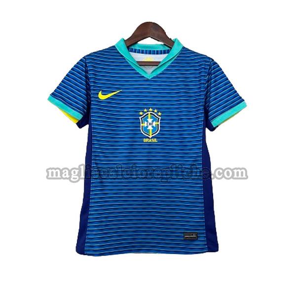 seconda maglie calcio donna brasile 2024 blu