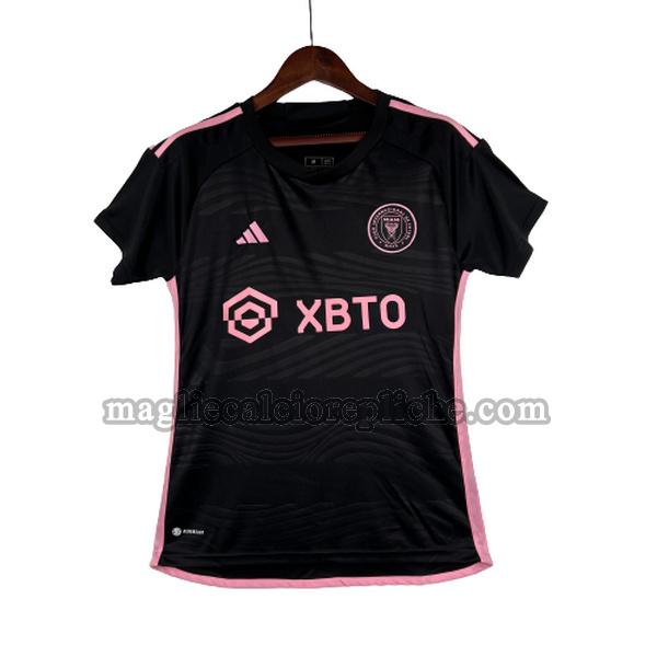 seconda maglie calcio donna inter miami cf 2023 2024 nero