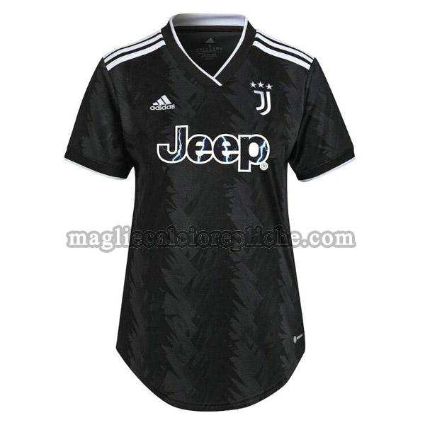 seconda maglie calcio donna juventus 2022 2023 nero