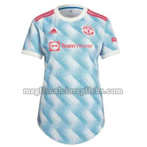 seconda maglie calcio donna manchester united 2021 2022 blu