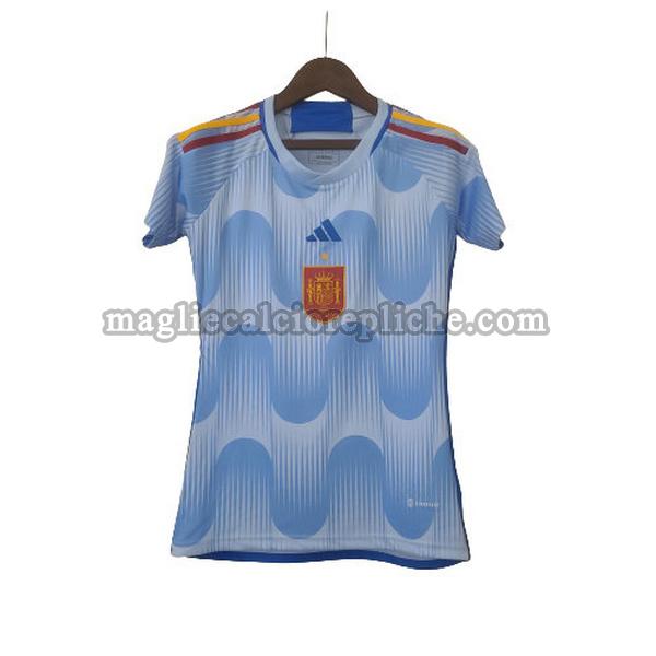 seconda maglie calcio donna spagna 2022 blu