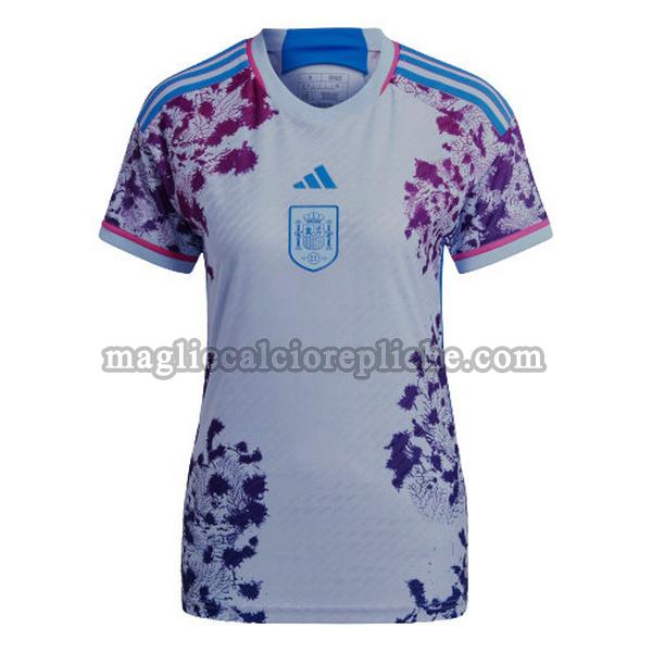 seconda maglie calcio donna spagna 2023 bianco