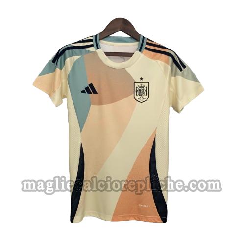 seconda maglie calcio donne spagna euro 2025 giallo