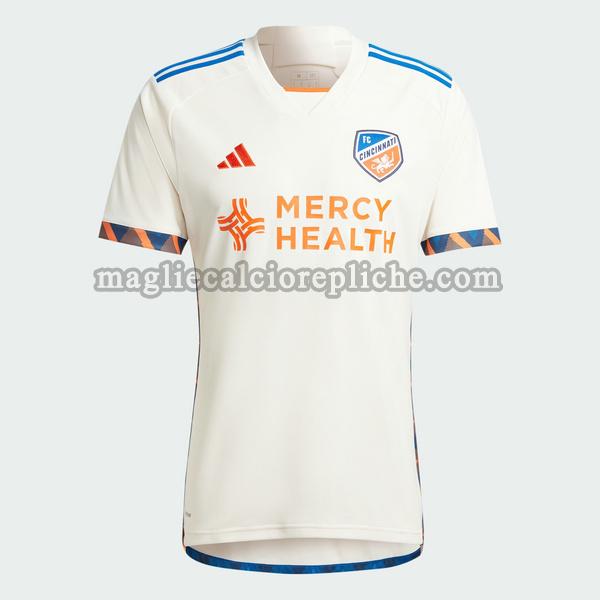 seconda maglie calcio fc cincinnati 2024 2025 thailandia bianco