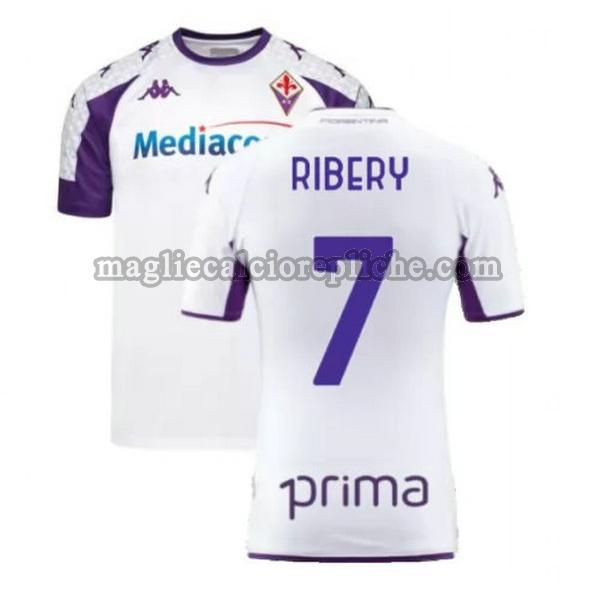 seconda maglie calcio fiorentina 2021 2022 ribery 7 bianco