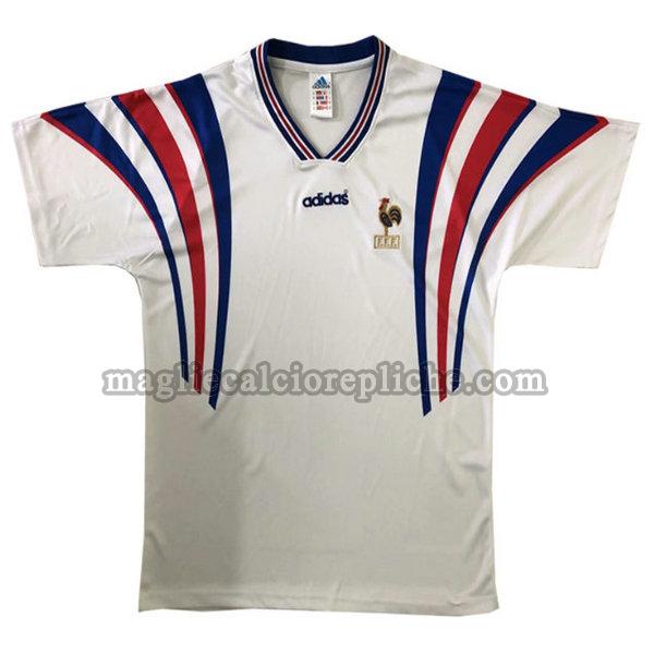seconda maglie calcio francia 1996 bianco