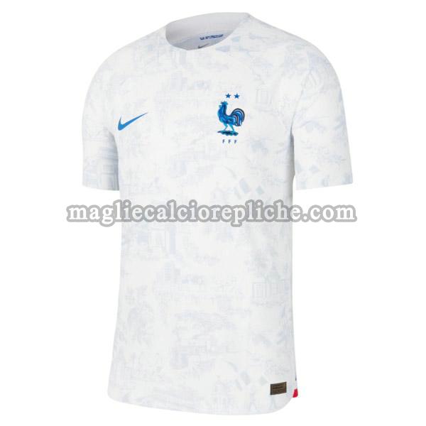 seconda maglie calcio francia 2022 bianco