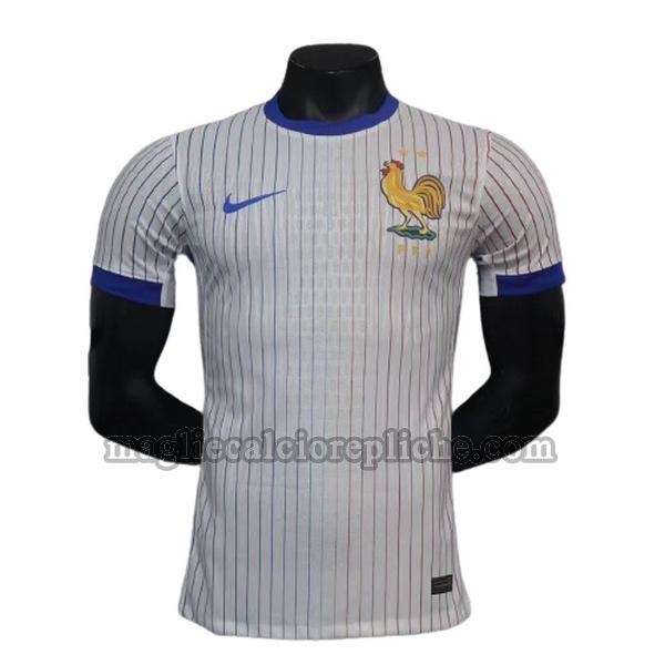 seconda maglie calcio francia 2024 player bianco