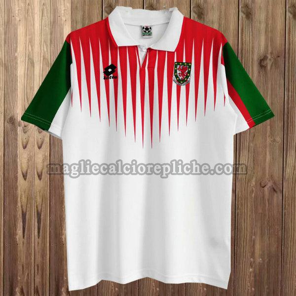 seconda maglie calcio galles 1994-1996 bianco