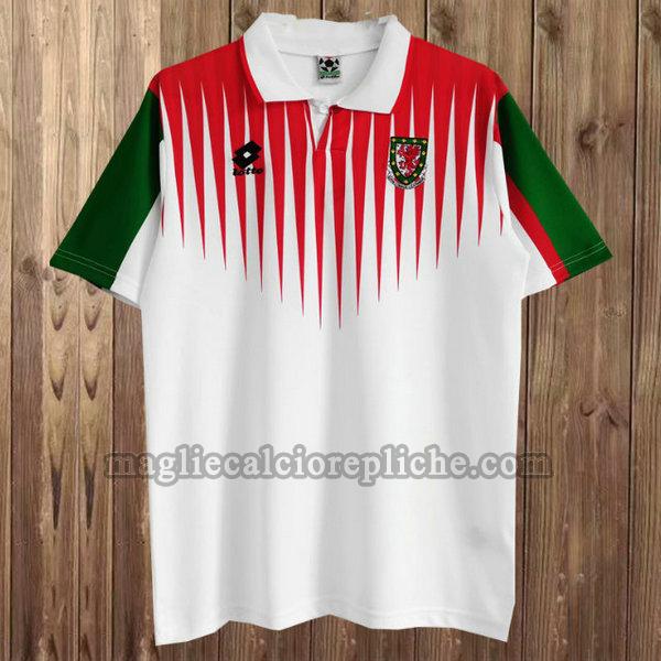 seconda maglie calcio galles 1996 bianco