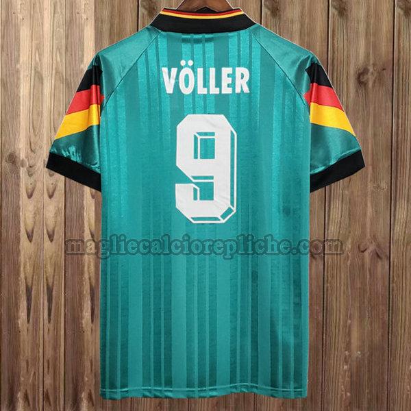 seconda maglie calcio germania 1992 voller 9 verde